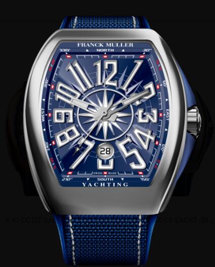 Franck Muller Vanguard Yachting Review Replica Watch Cheap Price V 45 SC DT YACHT (BL)